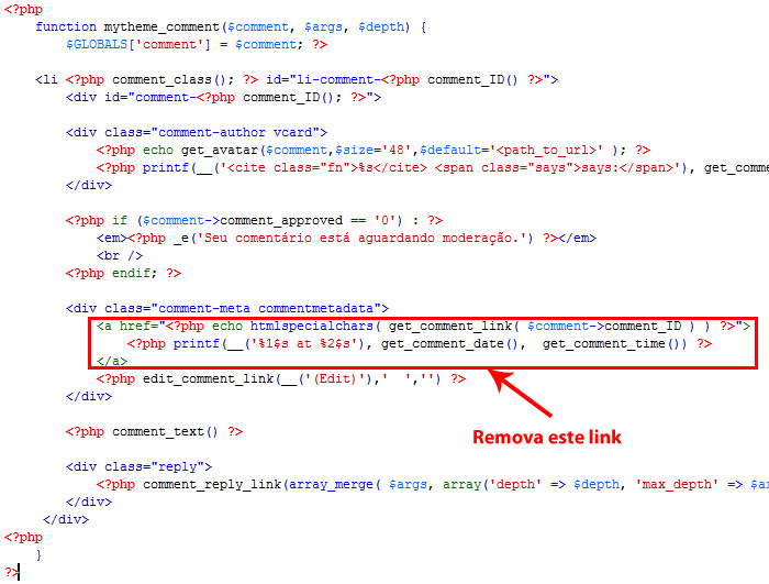 Crie callback function no arquivo functions.php Crie callback function no arquivo functions.php