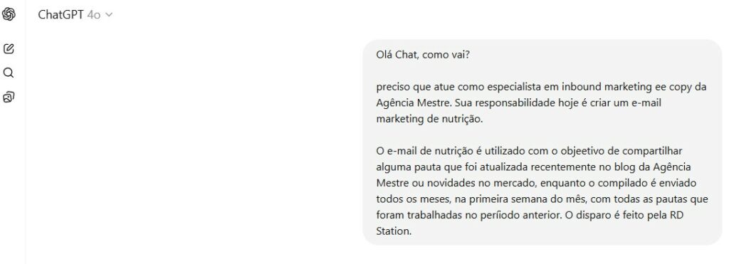 Nutrição de Leads: Geração de Conteúdo com IA Generativa