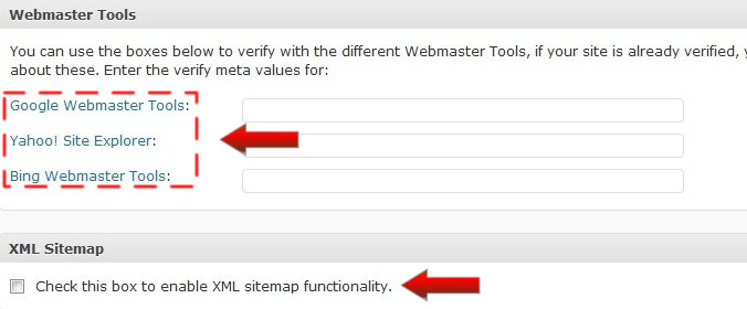 pagina-inicial-wordpress-seo Controlando Webmaster Tools e Sitemaps no plugin