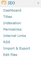 wordpress-seo-inicial Tela inicial do Plugin