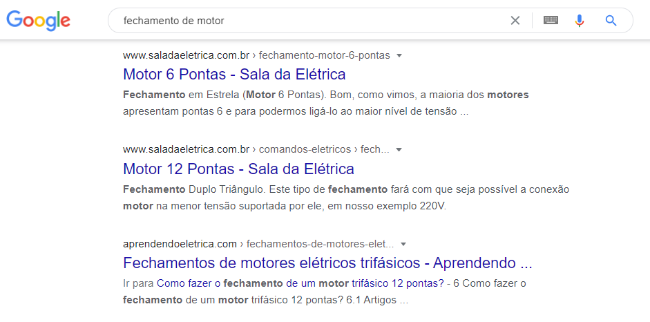 Sala da Elétrica - Impactos no Google